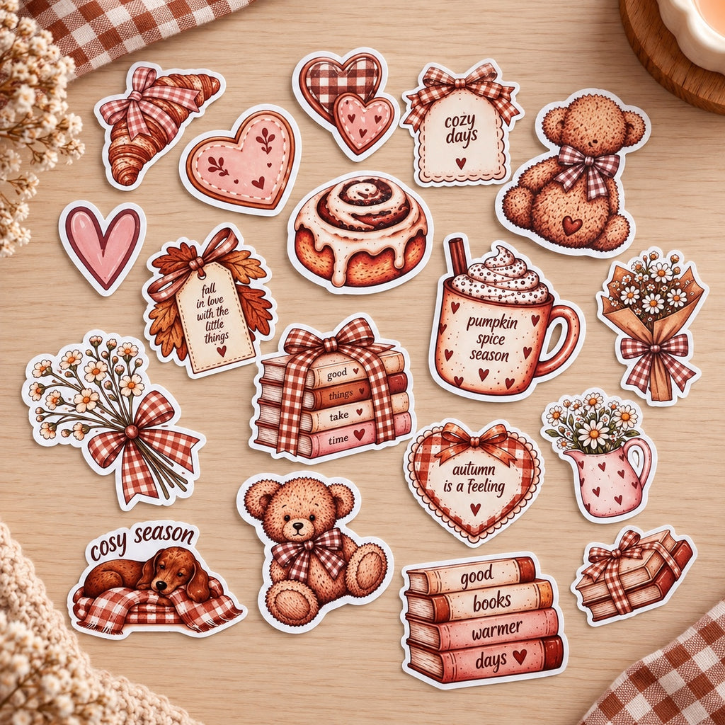 Cosy Season autumn sticker collection